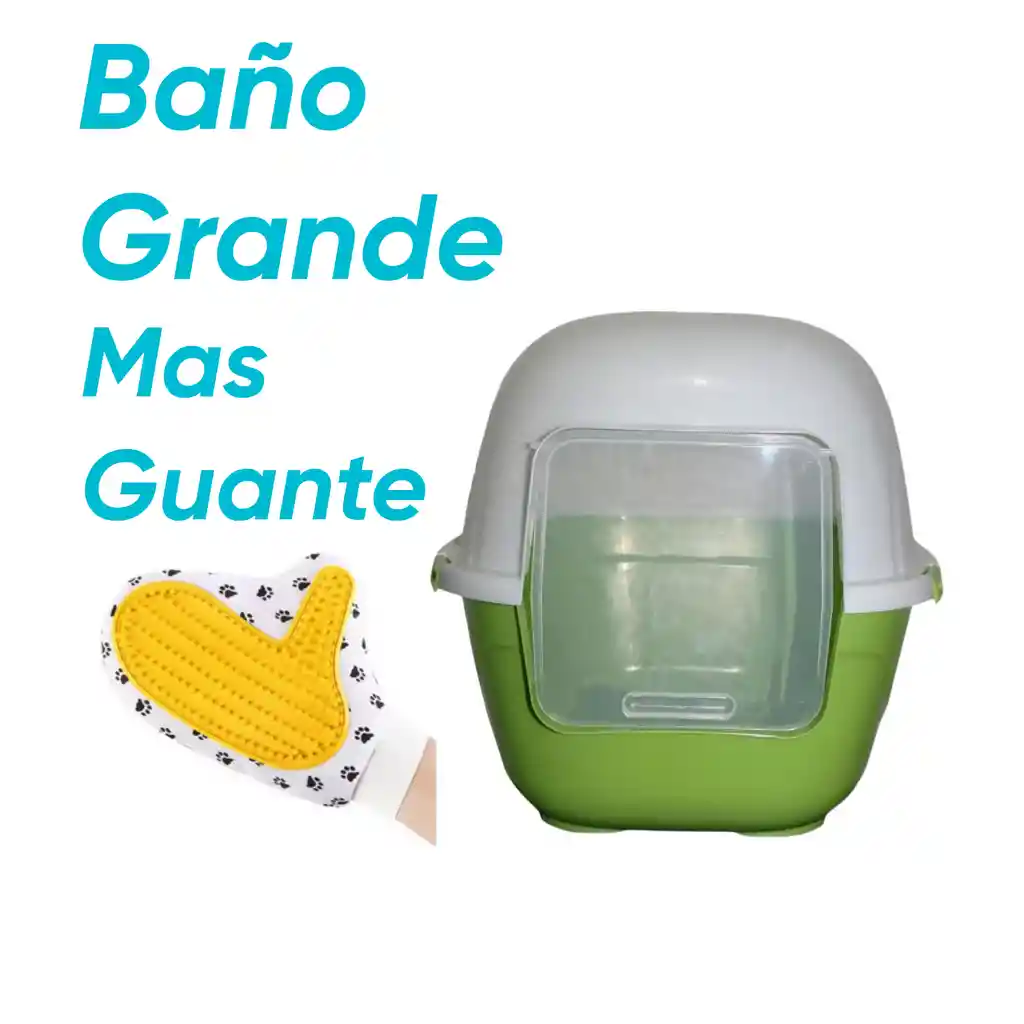 Baño Sin Filtro Grande Mas Guante Verde