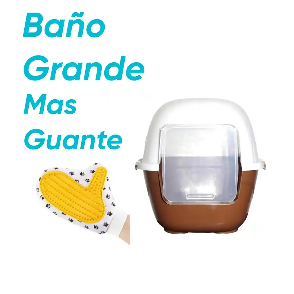 Baño Sin Filtro Grande Mas Guante Marron