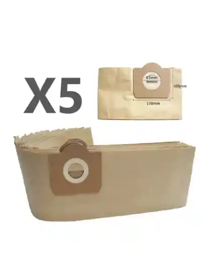 Set 5 Bolsas De Papel Aspiradora Karcher Wd3-se4001-nt 20