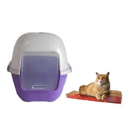 Baño Sin Filtro Grande Mas Rascador Ondas Morado