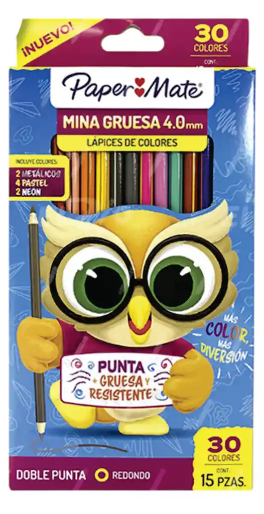 Colores Doble Punta 15 Piezas Paper Mate