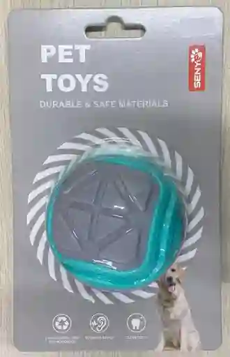 Pelota Chillona De Goma Azul Y Gris