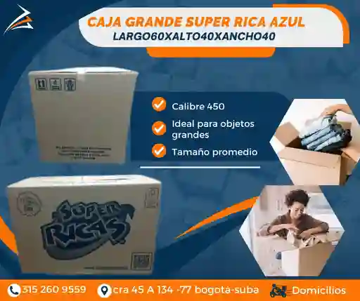Caja Para Mudanza Grande Largo 60 X Ancho 40 Alto 40 - Empaque Y Em