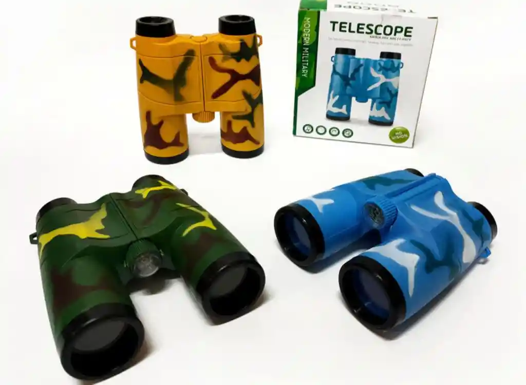 Binoculares Telescopio De Juguete Con Brújula De Colores