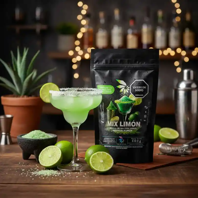 Sal Para Cocteleria Skarcha Mix Limón 500g