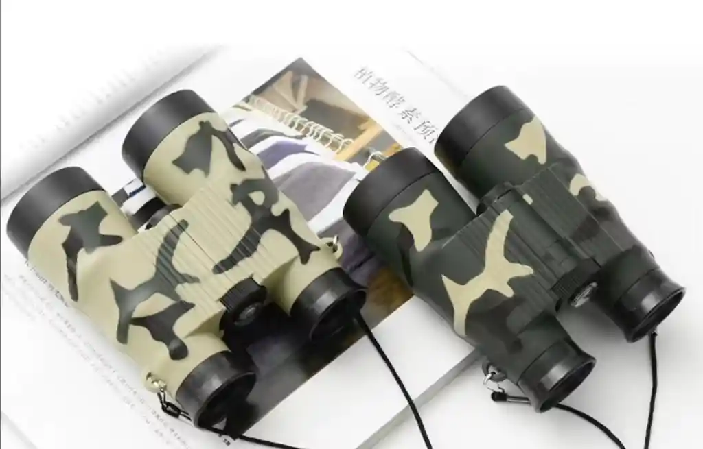 Binoculares Camuflados Militar Deportivos Telescopio Portátil Con Brújula