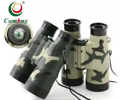 Binoculares Camuflados Militar Deportivos Telescopio Portátil Con Brújula