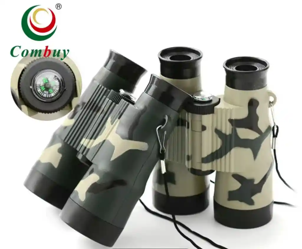 Binoculares Camuflados Militar Deportivos Telescopio Portátil Con Brújula