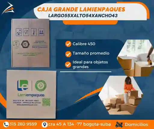 Cajas Para Mudanza Grande De 55 Largo X 54 Alto X 43 Ancho Empaque Y Embalaje