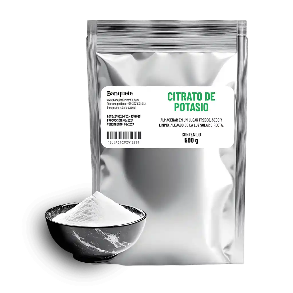 Citrato De Potasio 99.9% Puro X 500gr