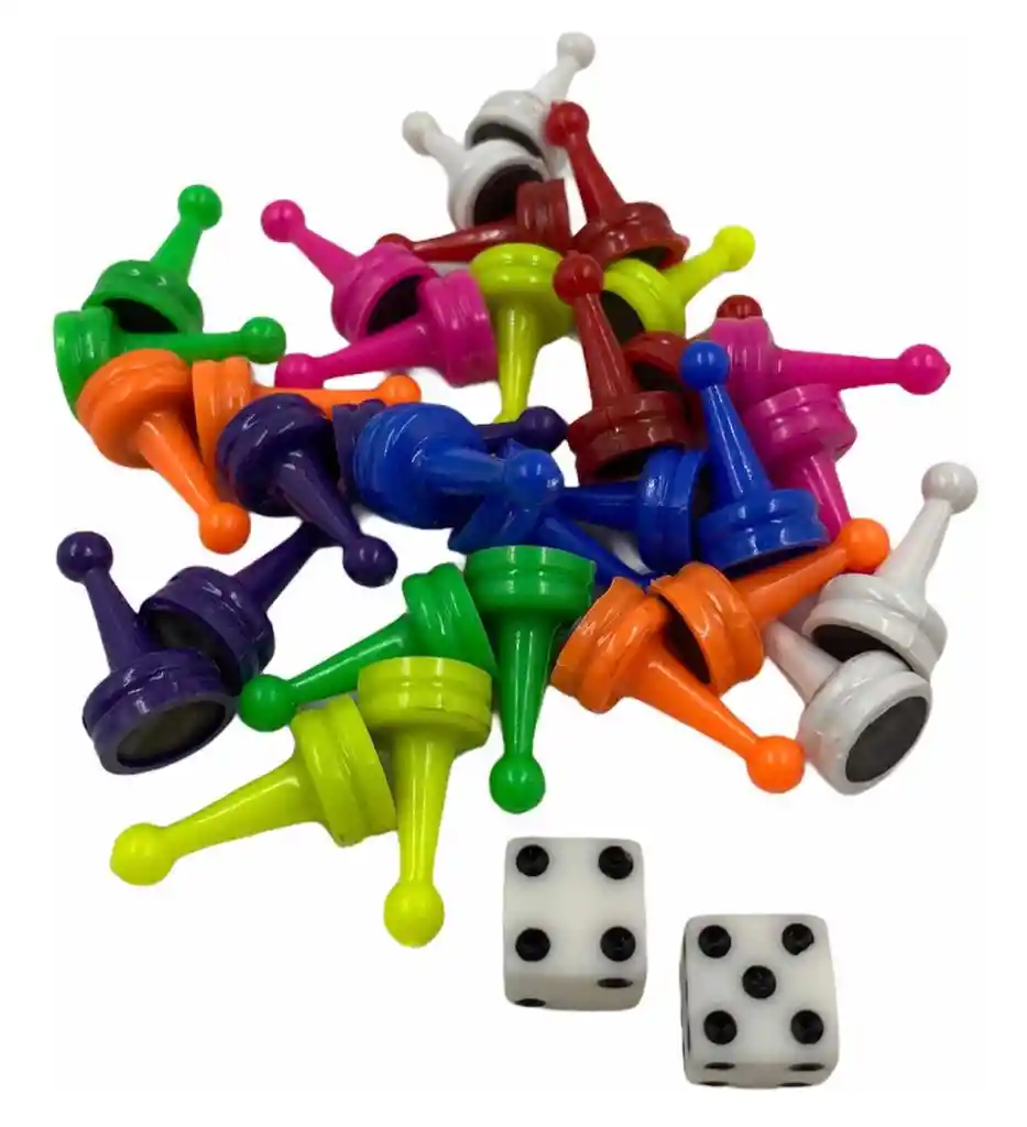 Parques Pagable Madera X 4 Puestos - Fichas Imantadas
