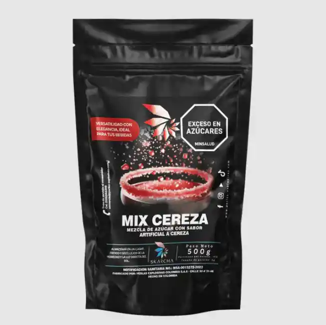 Azucar Para Cocteleria Skarcha Mix Cereza 500g