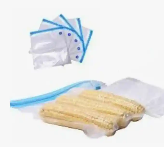 12 Bolsas Con Cierre Hermetico Al Vacío Para Comida 21x22cm