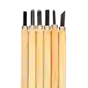 Manualidades Arte Gubias Para Tallar Madera De 6 Piezas.