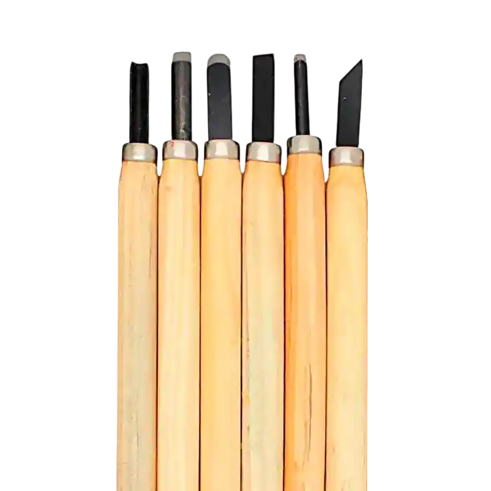 Manualidades Arte Gubias Para Tallar Madera De 6 Piezas.