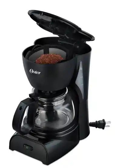 Cafetera Negra De 4 Tazas Color Negro 127v