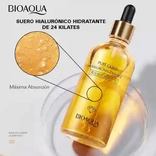 Sérum Gold Bioaqua 100 Ml ✨ Hidratación Profunda Y Luminosidad Con Oro 24k