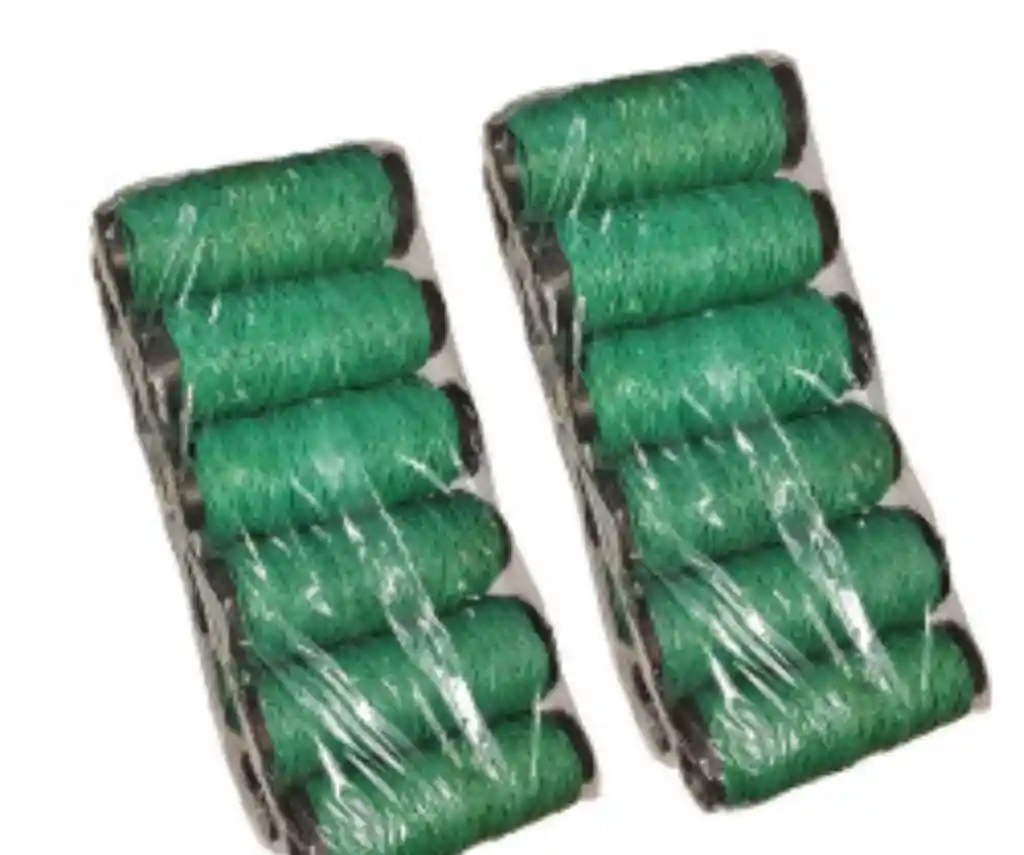 Piola Hilo Plástico Verde Trenzado