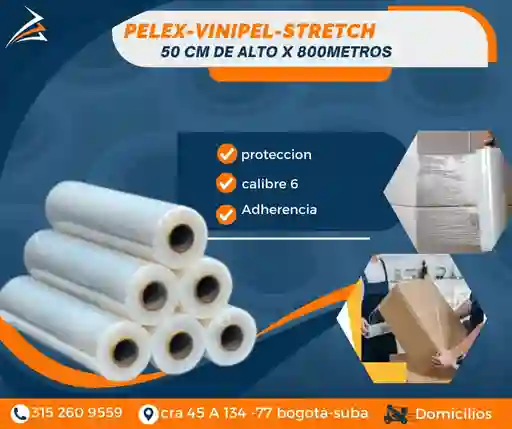 Vinipel-pelex Para Empaque 50cmx800 M Embalaje Para Mudanza