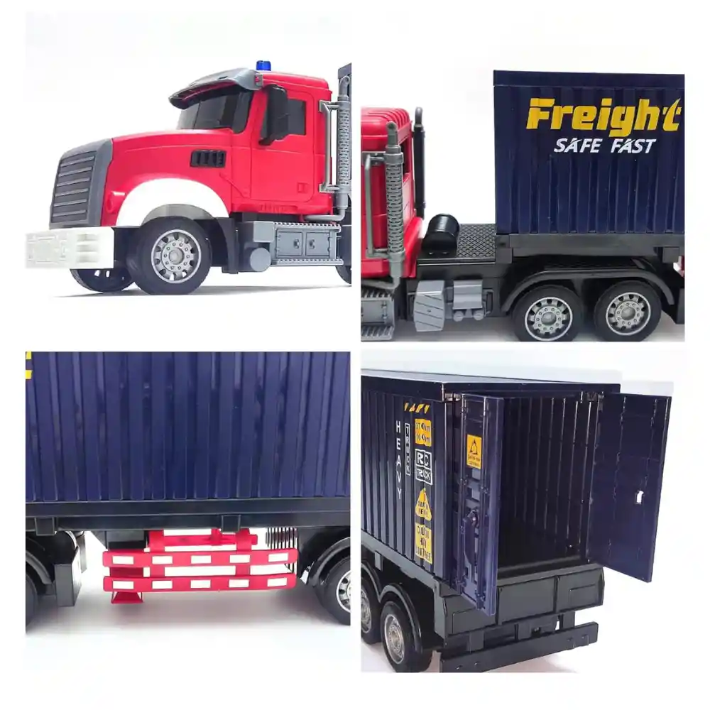 Tractomula Trailer Camion Control Remoto Juguete Para Niños