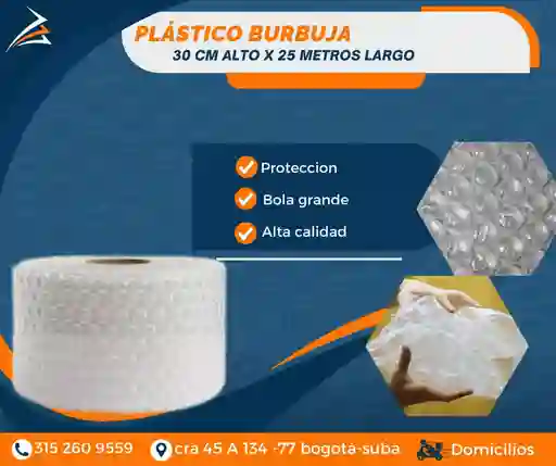 Plástico Burbuja-papel Burbuja Bola Grande 30cmx25 Metros Empaque Y Embalaje Para Mudanza