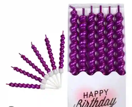 Velas Onduladas Paquete X6