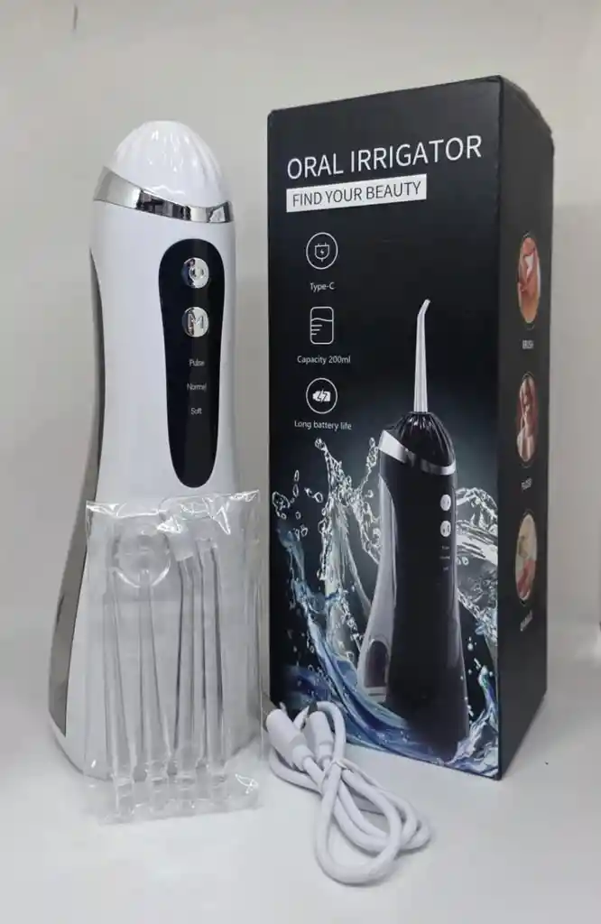 Irrigador Oral Dental Con 5 Cabezales Accesorio Nr