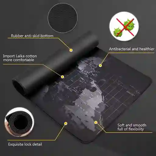 Pad Mouse Mapa Mundi 90x40
