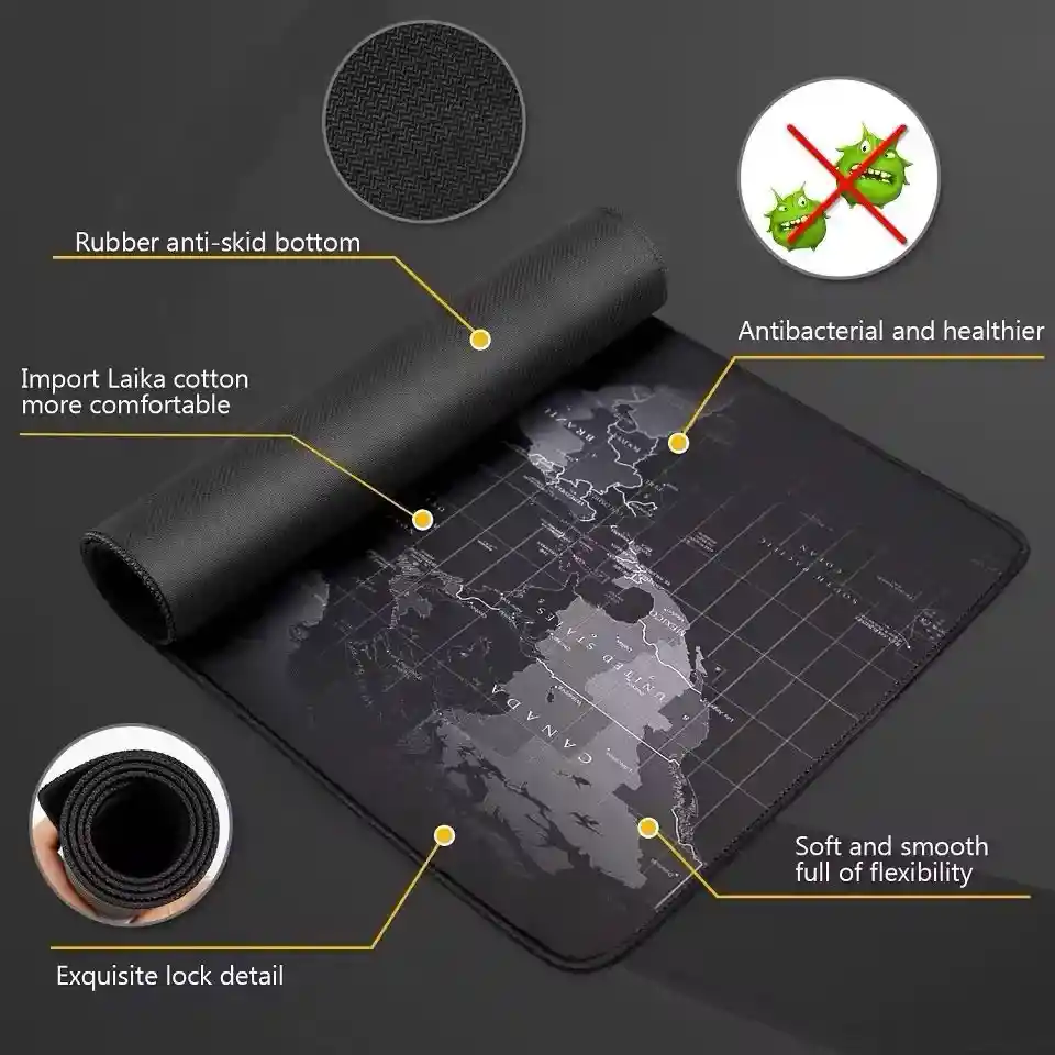 Pad Mouse Mapa Mundi 90x40