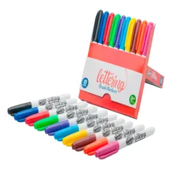 Marcadores Spektra Lettering Brush Markers Caja X10