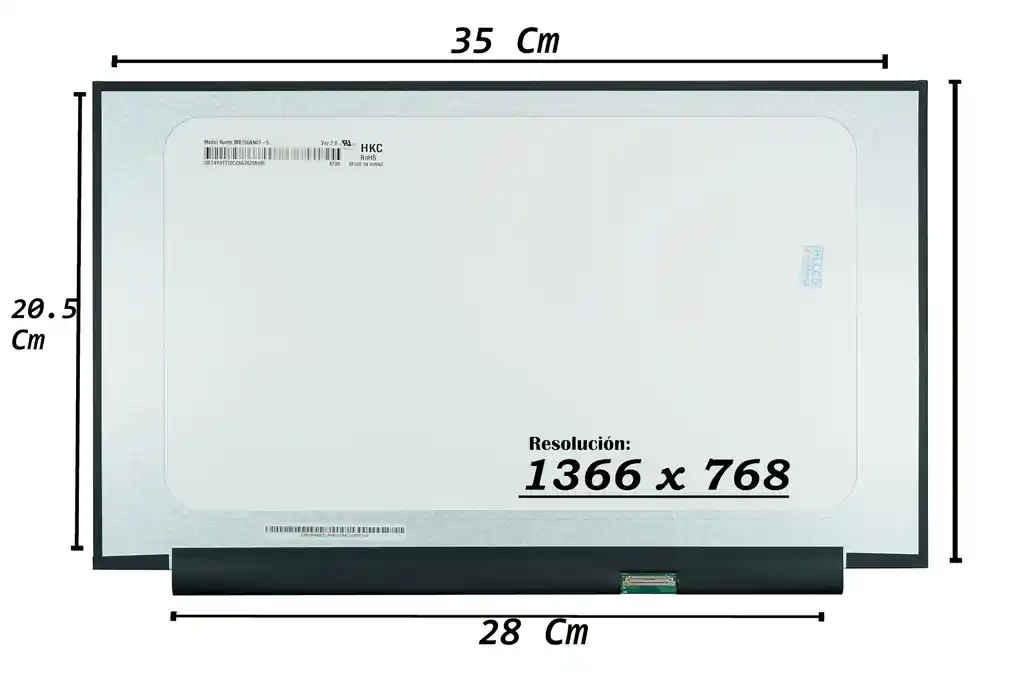 Pantalla 15.6 Slim 30 Pines Nano Edge Sin Guias (1366*768)