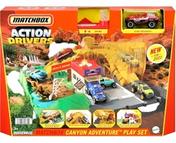Set Pista Matchbox Action Drivers Coleccion Vehículos De Mattel Canyon Aventure