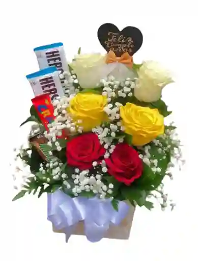 Ancheta Con Rosas Toda Ocasion, Amor Y Amistad