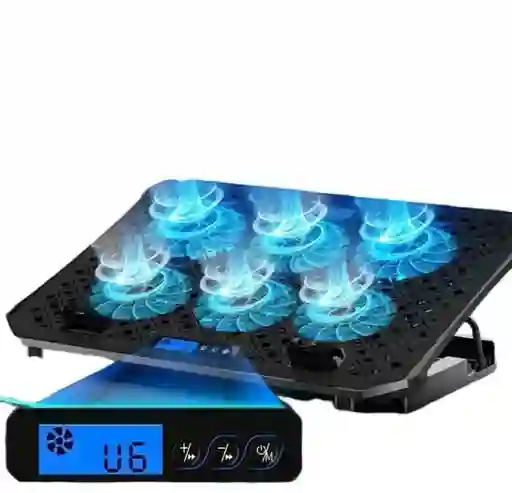 Base Refrigerante 6 Ventiladores Para Portátil Reclinable X6a
