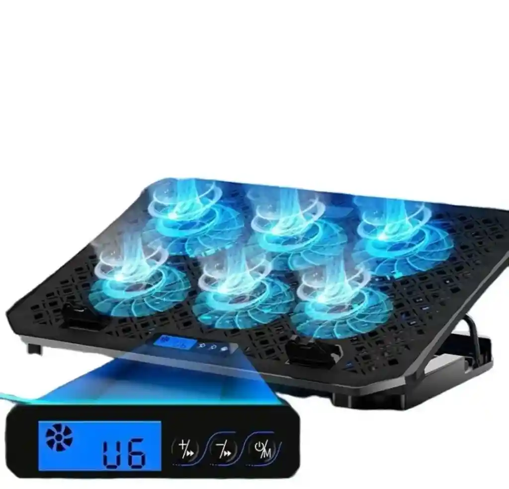 Base Refrigerante 6 Ventiladores Para Portátil Reclinable X6a