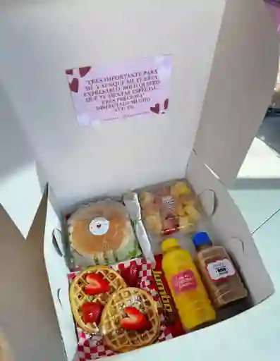 Caja Hamburguesa Y Waffles
