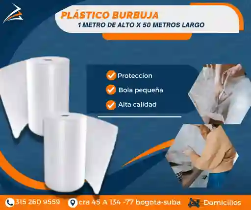 Plastico Burbuja-papel Burbuja 1 M De Alto X 50 M Largo Empaque Y Embalaje Para Mudanza