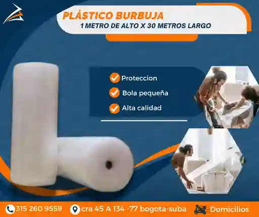 Plastico Burbuja-papel Burbuja 1m De Alto X 30 Mtrs De Largo Empaque Y Embalaje Para Mudanza