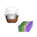 Baño Para Gatos Gigante Mas 50 Rollos Marron