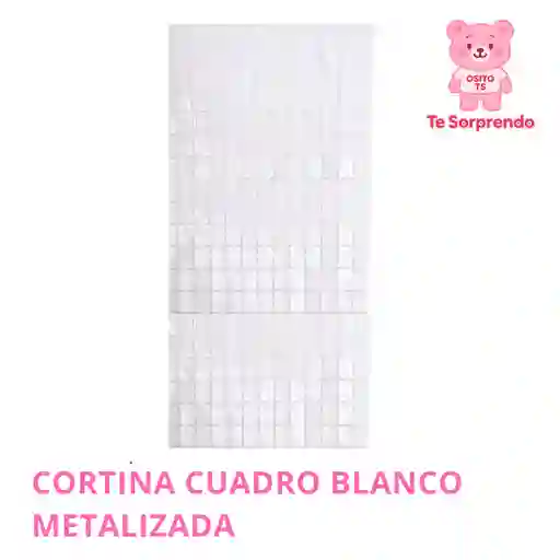 Cortina Cuadro Blanco Para Cumpleaños