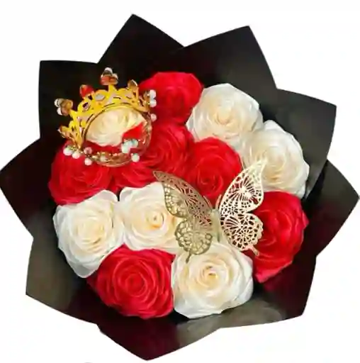 Bouquet De Flores Eternas A,or Y Amistad