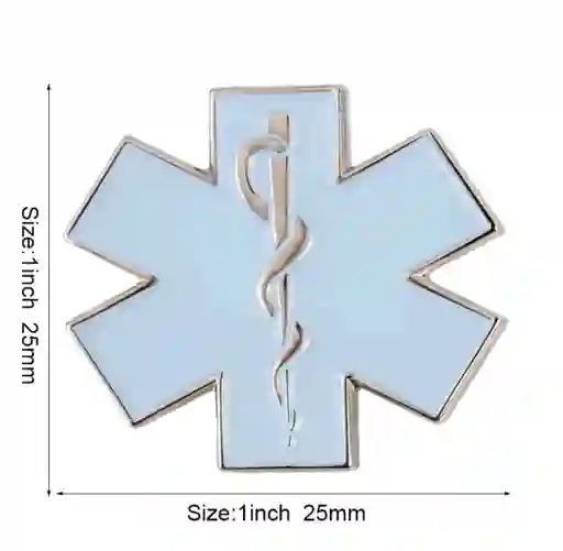 Pin Estrella De La Vida Azul Claro