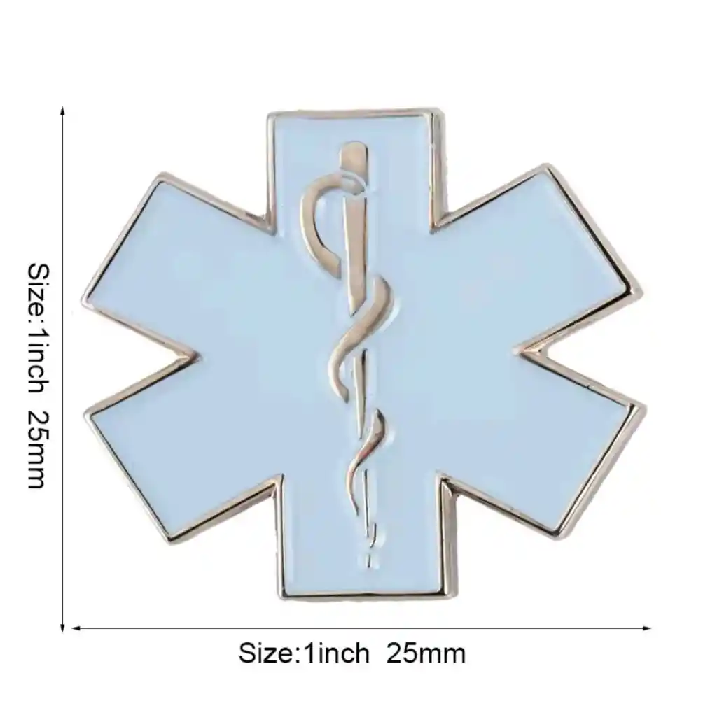 Pin Estrella De La Vida Azul Claro