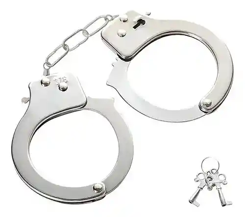 6 Esposas Metalicas Con Llave Disfraz Accesorios Halloween