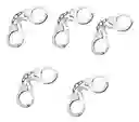 6 Esposas Metalicas Con Llave Disfraz Accesorios Halloween