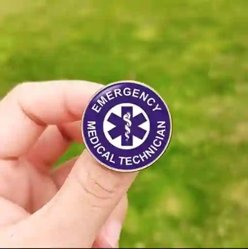 Pin Emergency Medical Technician Azul