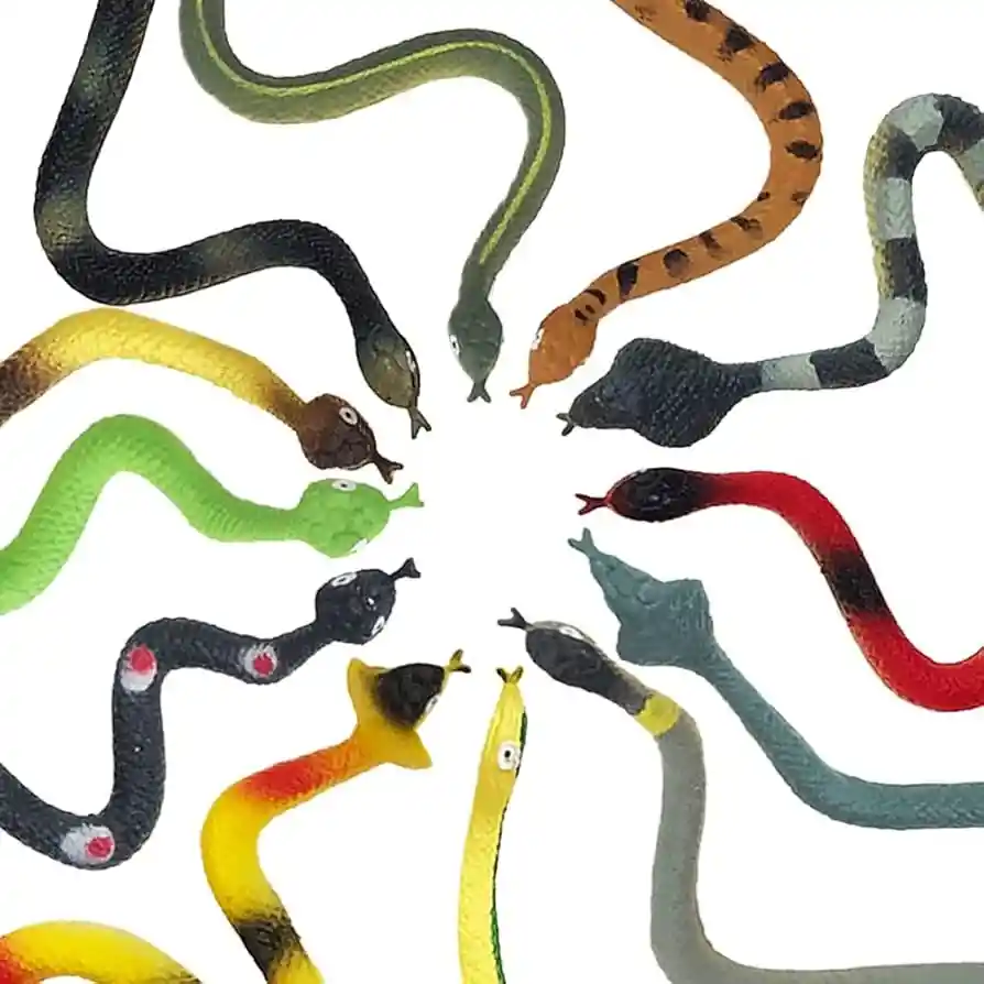 Culebra Serpiente De Goma 90 Cm Juguete, Disfraz Y Broma Realista