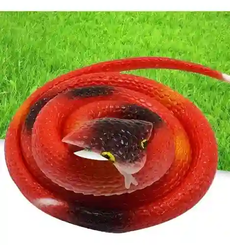 Culebra Serpiente De Goma 90 Cm Juguete, Disfraz Y Broma Realista