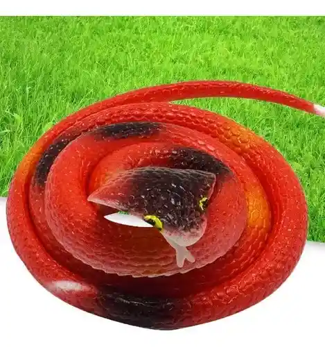 Culebra Serpiente De Goma 90 Cm Juguete, Disfraz Y Broma Realista