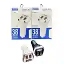 Cargador Plugin Para Carro Carga Rápida 2 Usb 38w Yy-c18